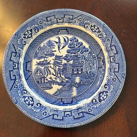 Ye Olde Willow Stafford England Vtg Plate - 9” - Picture 1 of 5